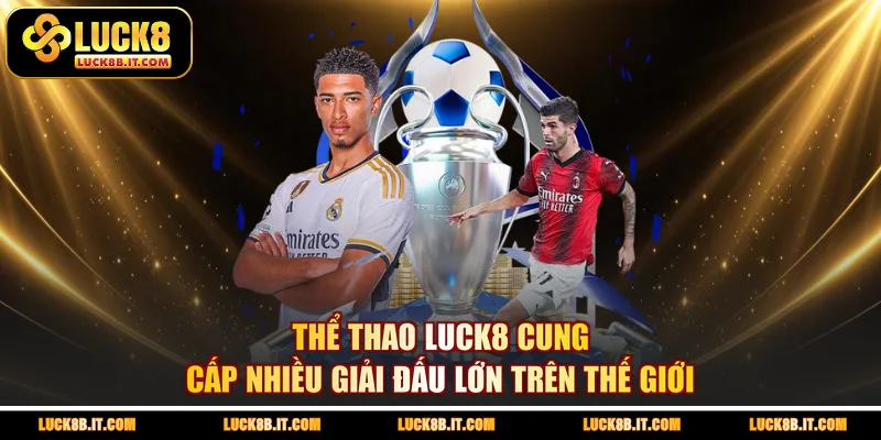 Thể Thao LUCK8 cung cấp nhiều giải đấu lớn trên thế giới